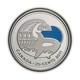 CANADA. 2011, 25 Cents, Silver Nature Conservation, Orca, Killer Whale, Blue