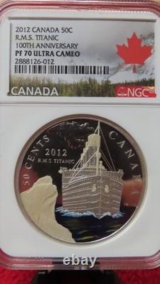 CANADA 2012 50 cents RMS Titanic Centennial NGC PR PF 70