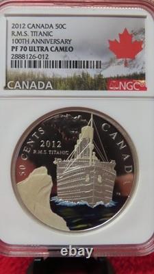 CANADA 2012 50 cents RMS Titanic Centennial NGC PR PF 70