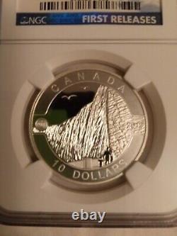 CANADA 2013, O Canada 10 Dollars, Silver NGC PF70 Matte Finish, First Releases