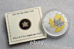 CANADA 2013 PROOF $5 SILVER COIN, 1 Oz. SILVER MAPLE LEAF 25th ANNIVERSARY