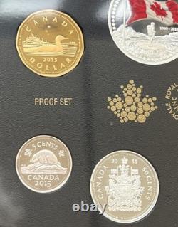 CANADA 2015 Fine Silver Proof Set 50th Anniversary of Canadian Flag