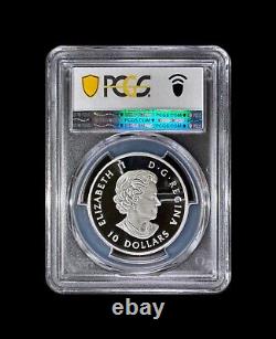 CANADA. 2016, 10 Dollars, Silver PCGS PR70 Top Pop? Reflections Arctic Fox