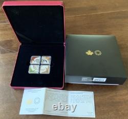 CANADA 2019 THE ELEMENTS $3 Square Fine Proof Silver Coin Set OGP w. Box & COA