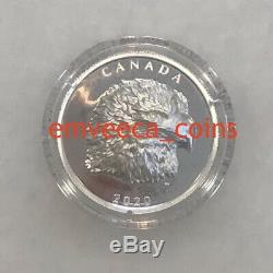 CANADA 2020 Proud Bald Eagle Extra High Relief $20 Pure 1oz Proof Silver Coin
