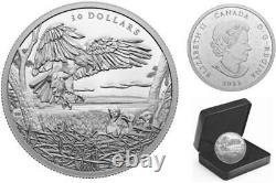 CANADA 2022'Bald Eagles Multifaceted Animal Proof $30 2oz. Silver Coin (#688)