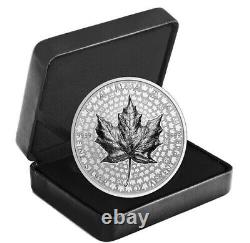 CANADA 2023 $50 Ultra-High Relief 5oz Silver Maple Leaf. 9999 Pure