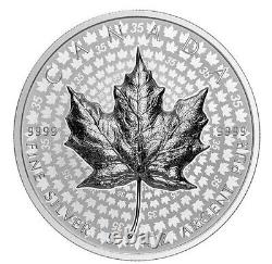 CANADA 2023 $50 Ultra-High Relief 5oz Silver Maple Leaf. 9999 Pure