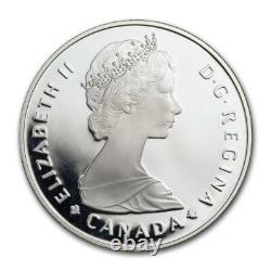 CANADIAN Canada 1985 NATIONAL PARKS MOOSE. 500 Silver Dollar Proof. 375ASW Coin