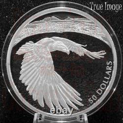 COA#300 2020 Courageous Bald Eagle $50 5 oz. Pure Silver Proof Coin Canada