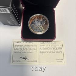 COMMANDING LYNX 2016 CANADA 1oz. 9999 Pure Silver Proof $20 Coin