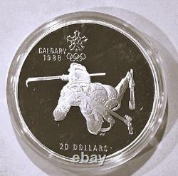 Calgary 1988 Winter Olympics 10-Coin Silver Proof Set 10 oz Royal Canadian Mint