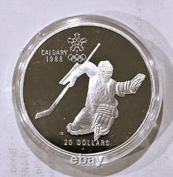 Calgary 1988 Winter Olympics 10-Coin Silver Proof Set 10 oz Royal Canadian Mint