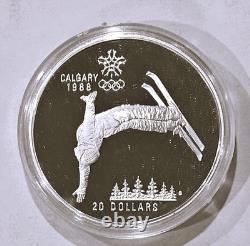 Calgary 1988 Winter Olympics 10-Coin Silver Proof Set 10 oz Royal Canadian Mint