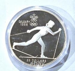 Calgary 1988 Winter Olympics 10-Coin Silver Proof Set 10 oz Royal Canadian Mint