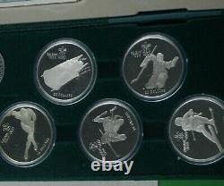 Calgary Olympics Proof Sterling Silver 10 Coin Set Set RCM