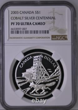 Canada 1 Dollar 2003 Silver Proof Coin Ngc Pf70 Pop 1 Grade