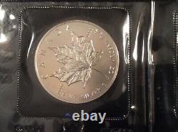 Canada 1 oz silver maple leaf 6 coins bu sealed