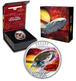 Canada $10 2018.999 Fine Silver Proof Star Trek Voyager Glow In The Dark W Coa