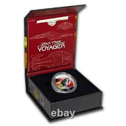 Canada $10 2018.999 Fine Silver Proof Star Trek Voyager Glow In The Dark W Coa