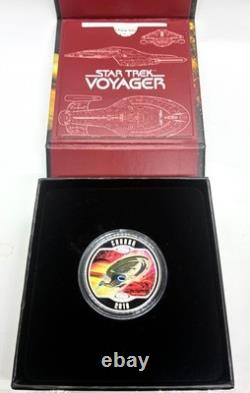 Canada $10 2018.999 Fine Silver Proof Star Trek Voyager Glow In The Dark W Coa