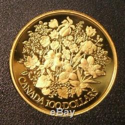 Canada $100 1977 One Hundred Dollars Gold Coin (Proof) QE II SILVER JUBILEE