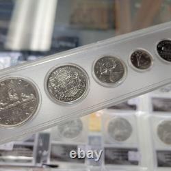 Canada 1953 Proof-Like Uncirculated Silver Mint Set in Whitman Holder