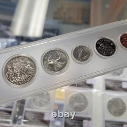 Canada 1953 Proof-Like Uncirculated Silver Mint Set in Whitman Holder