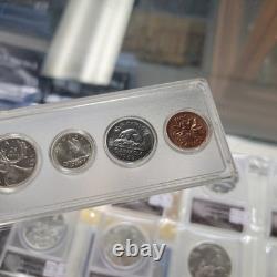 Canada 1953 Proof-Like Uncirculated Silver Mint Set in Whitman Holder