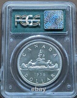 Canada 1956 $1 Silver Dollar PCGS PL 65 Proof like OGH Old Green Holder