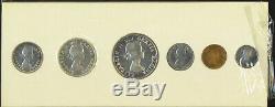 Canada 1957 PL Proof Like Coin Set 1.1 OZ Pure Silver Damaged Celophane