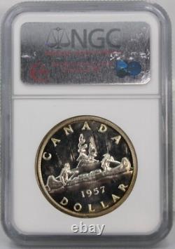 Canada, 1957 Silver Dollar NGC Graded Proof Like PL 65