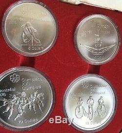 Canada 1976 Olympic Proof Silver Coins 3 4 Coin Sets From A Huge Collection