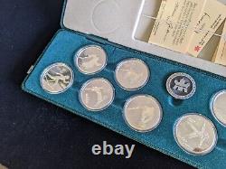 Canada 1988 Olympic Games in Calgary Proof Sterling Silver 20 Dollar 10-Coin Set