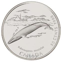 Canada 1998 WHALES Canada's Ocean Giants Orca 50¢ 4-Coin Silver Proof Set in OGP