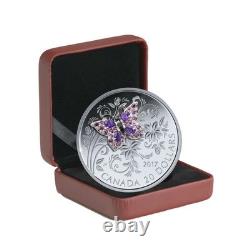 Canada 20$ 2017 Silver Proof Bejeweled Bugs BUTTERFLY