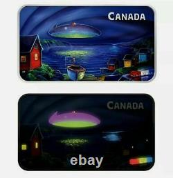 Canada 20 Dollars 2020 Silver Proof Coin Clarenville Event UFO Glow-in-the-Dark