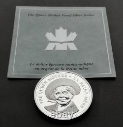 Canada 2002 Proof Silver Dollar The Queen Mother