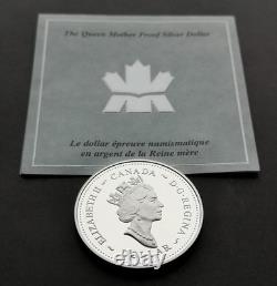 Canada 2002 Proof Silver Dollar The Queen Mother