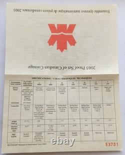 Canada 2003 ANA Special Edition Packaging Silver Proof 8-Coins Set, 1.75 troy oz