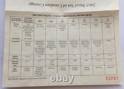 Canada 2003 ANA Special Edition Packaging Silver Proof 8-Coins Set, 1.75 troy oz