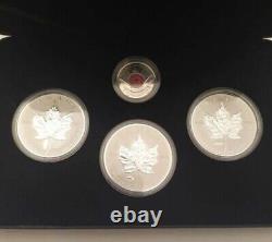 Canada 2004-2005 3 oz 9999 Silver Maple Legacy of Liberty Set (withBox & COA)