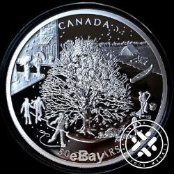 Canada 2006 $50 5 oz Proof Four Seasons Silver Commemorative Coin Box & COA