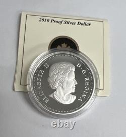 Canada 2010 Proof Silver Dollar 100th Anniversary Navy Original Box/ COA