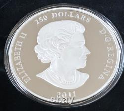 Canada 2011 MAPLE LEAF FOREVER $250 1 Kg Kilo Kilogram Silver Proof COA & OGP
