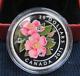 Canada 2011 Wild Rose Swarovski Crystals $20 Pure Silver Proof Coin Perfect