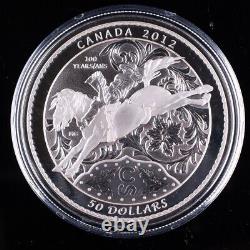 Canada 2012 $50 Proof 5 oz Silver Calgary Stampede RCM OGP Box COA PR PF