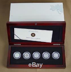 Canada 2012 Farewell To The Penny 5 Coin Silver Proof Set