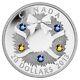 Canada 2012 Holiday Wreath Swarovski Crystals 20$ Pure Silver Proof Coin Perfect