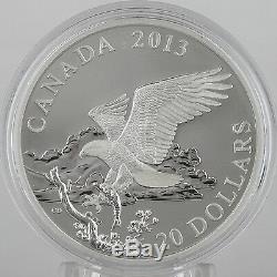 Canada 2013 $20 Bald Eagle Returning From the Hunt Proof 1 oz. Pure Silver